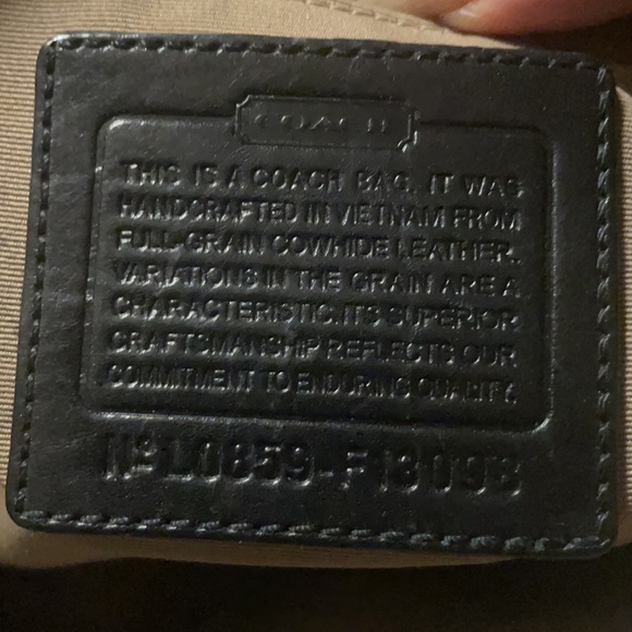 Coach Black Leather Tote Bag - Picture 5 of 8